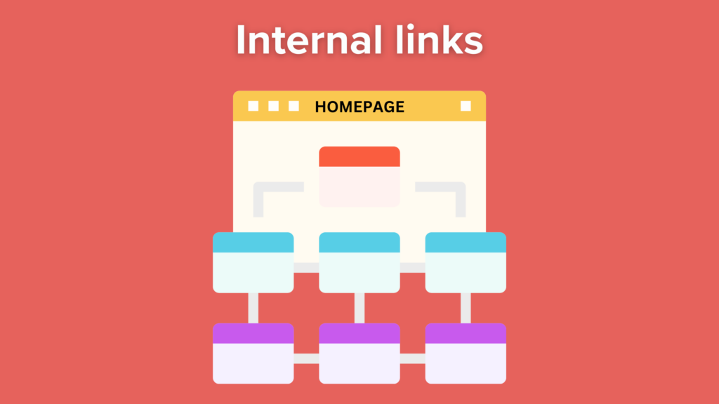 Internal link is a type of hyperlink on a web page to another page