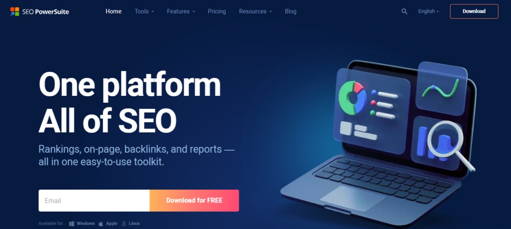 SEO PowerSuite is a powerful set of tools