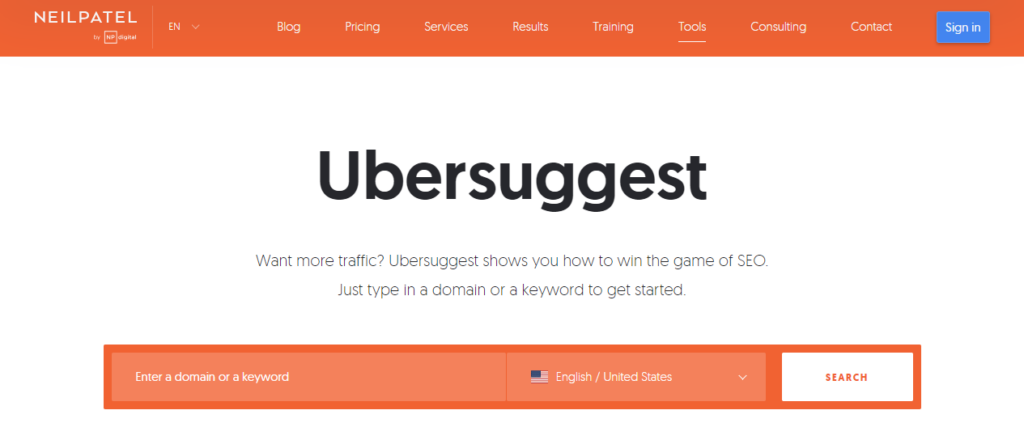 UberSuggest is a good option for those looking for easy-to-use SEO tools